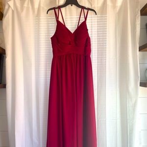Azazie Blake Bridesmaid Dress Burgundy